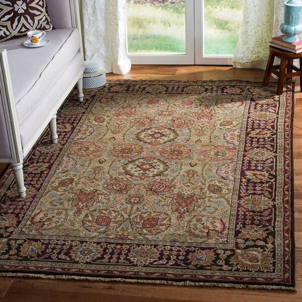 Shop Heirloom Hand Knotted Kashan Gold Wool Rug 9 X 12 9 X 12 On Sale Overstock 4340618