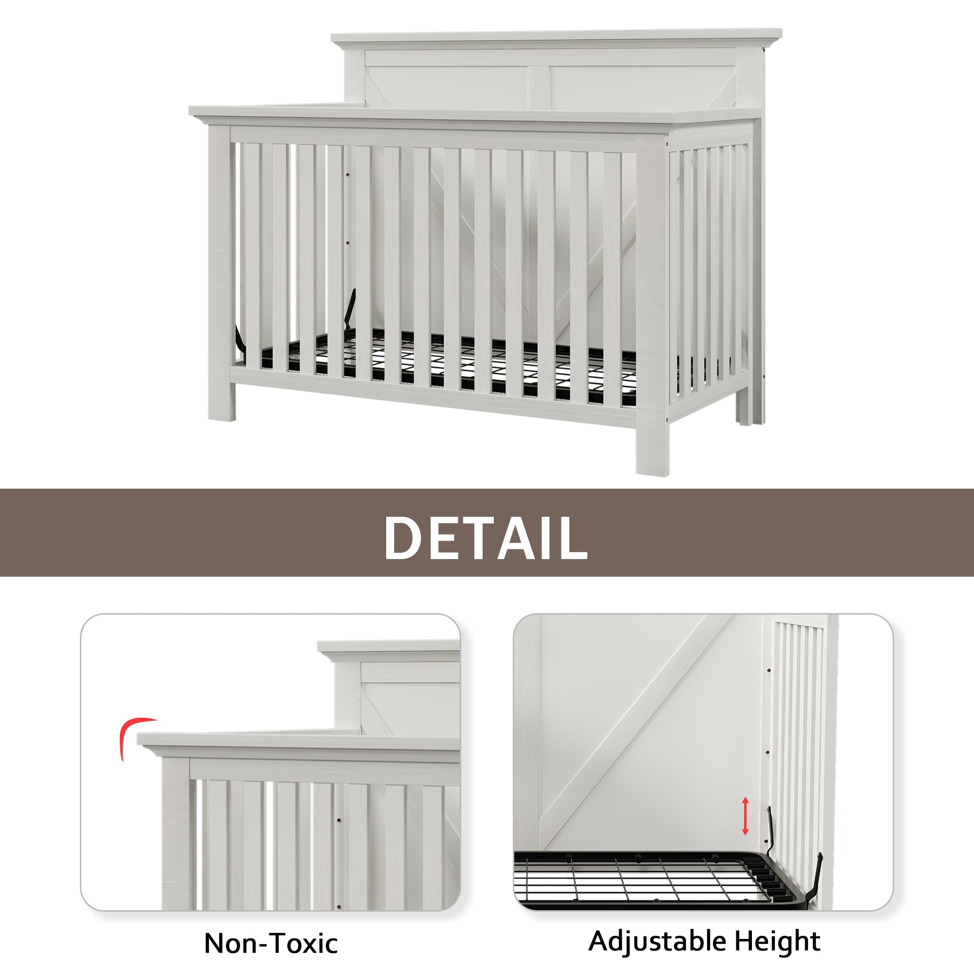 Rustic mini crib on sale