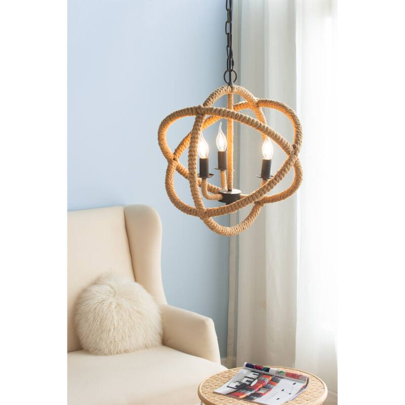 3- Light Farmhouse Chandelier