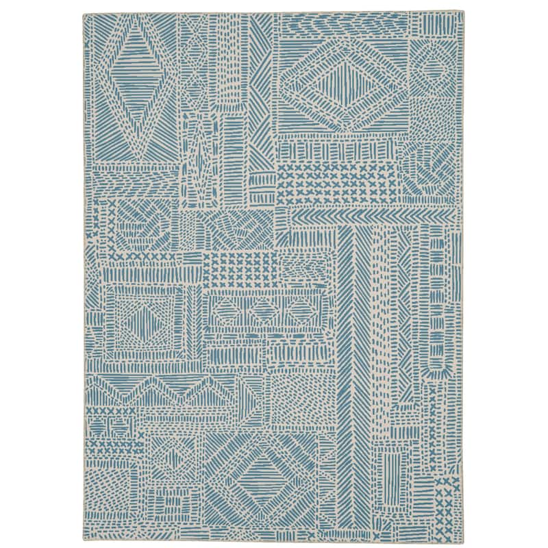 Cayden Machine Washable Geometic Area Rug