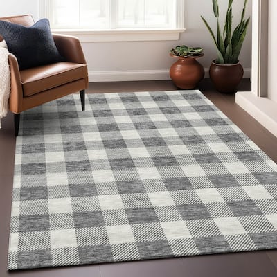Premium Washable Super Soft Plaid Mayfield Rug