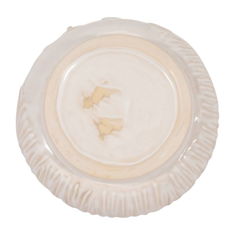 Sagebrook Home Modern Neutral Face Shaped Planter