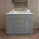 Option Dark Gray / Giotto Quartz Top / Brushed Gold
