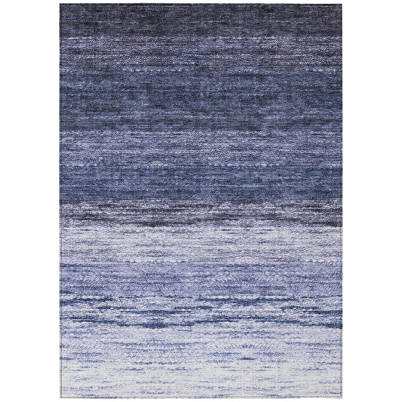 HomeRoots Ombre Transitional Rectangle Outdoor Rug