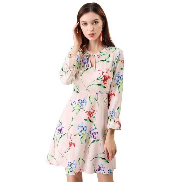 Shop Women S V Neck Bracelet Sleeves Vintage Floral Print Casual A