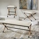 preview thumbnail 7 of 9, Uttermost Firth Rustic Oatmeal Counter Stool - 18.75"W x 27.63"H x 18.75"D