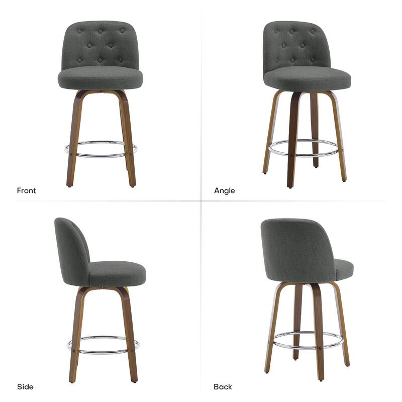 26"/29" Swivel Bar Stools/ Counter Stool with Bentwood Legs