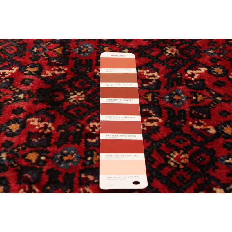 ECARPETGALLERY Hand-knotted Andelz Red Wool Rug - 5'2 x 9'11