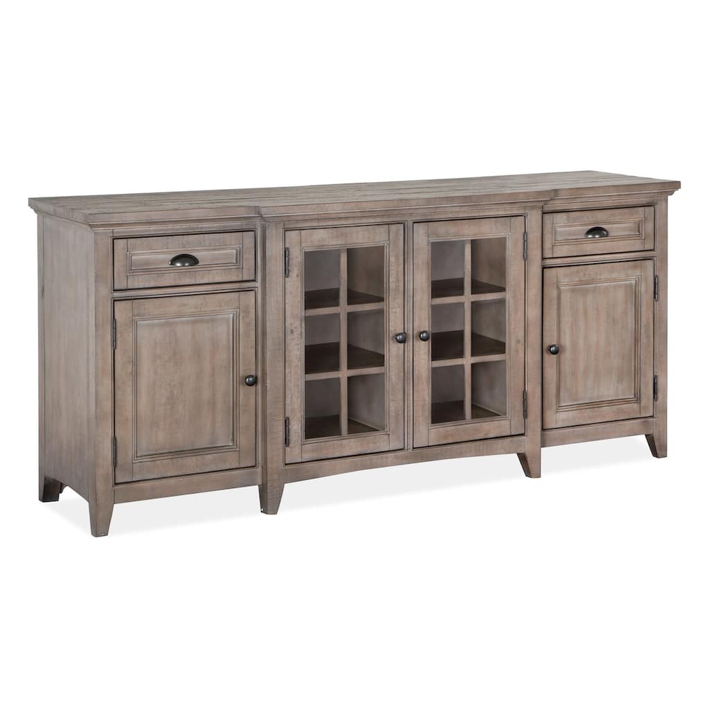 Magnussen Home Paxton Place Dovetail Grey 70" Console - 70"W x 18"D x 32"H