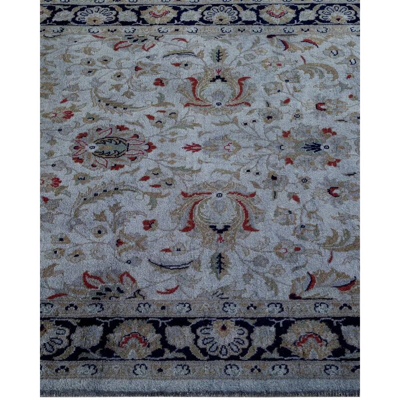 Overton Hand Knotted Wool Vintage Inspired Modern Contemporary Overdyed Gray Area Rug - 3' 1" x 5' 5"