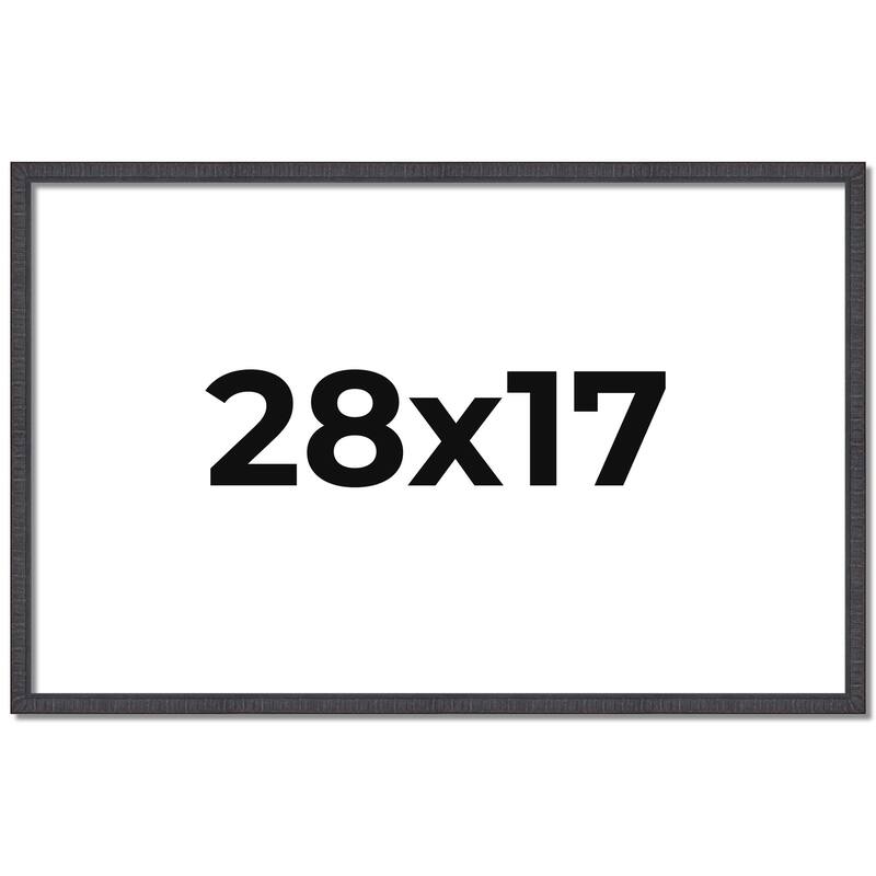 28x17 Frame Brown Picture Frame - Complete Modern Photo Frame Includes