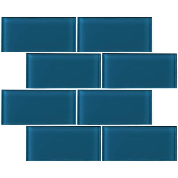 Tilegen 3 X 6 Glass Subway Tile In Turquoise Blue Wall Tile 80 Tiles 10sqft Overstock Tilegen 3 X 6 Glass Subway Tile In Turquoise Blue Wall Tile 80 Tiles 10sqft Overstock