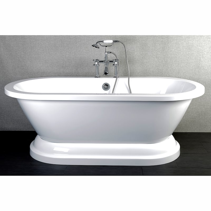 Kingston Brass Vintage Deck Mounted Clawfoot Tub Filler with Personal