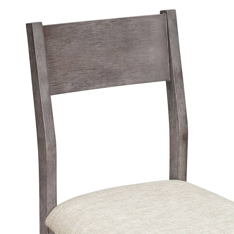 Farmhouse Counter Height 5-Piece Dining Table Set with 1 Rectangular Dining Table and 4 Dining Chairs for Small Places
