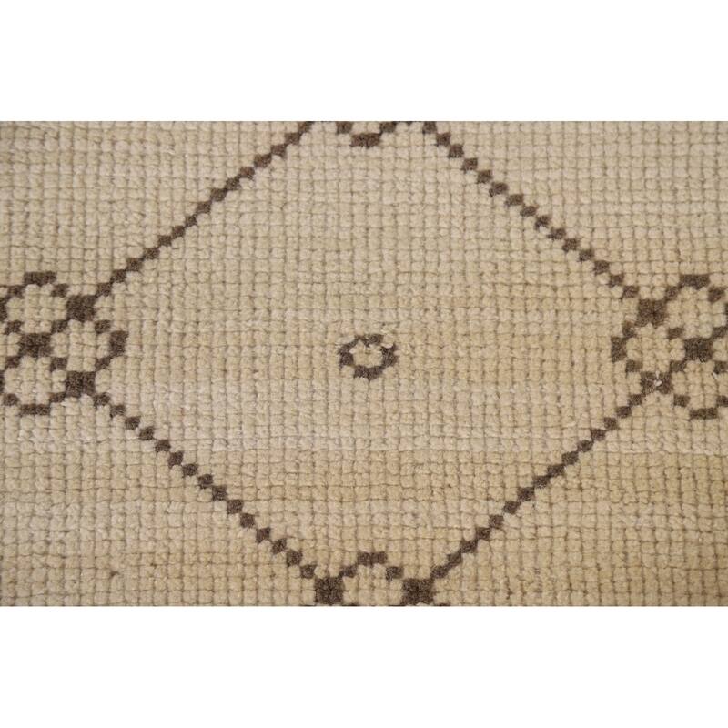 Geometric Moroccan Oriental Area Rug Bedroom Handmade Wool Carpet - 4'9"x 7'10"