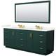 Option Green / Giotto Quartz Top / Brushed Gold Hardware