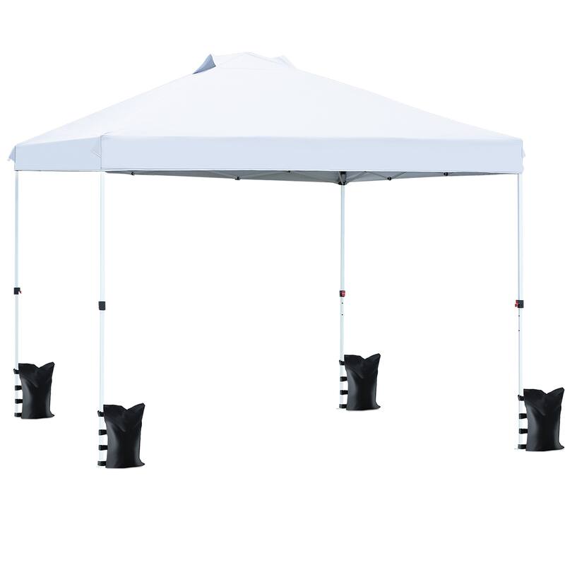 10'x10' Patio Tent Instant Gazebo Canopy with Wheeled Bag