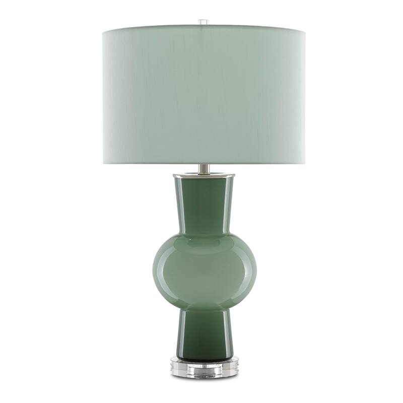 Currey & Company Duende Green Table Lamp - 30"h x 17"dia
