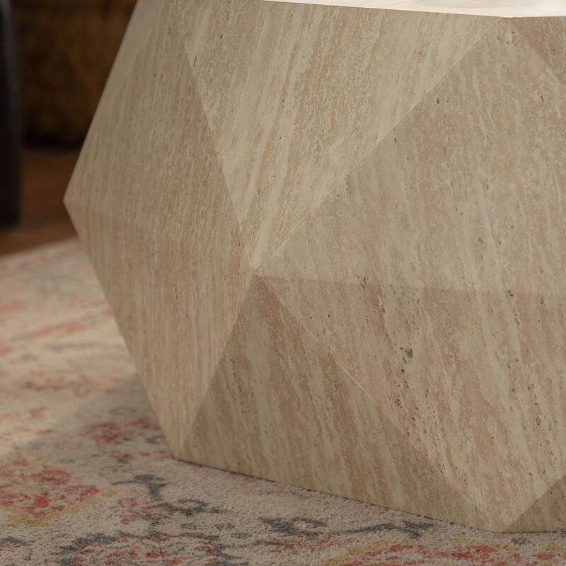 Modern Farmhouse Coffee Table Drum Coffee Table