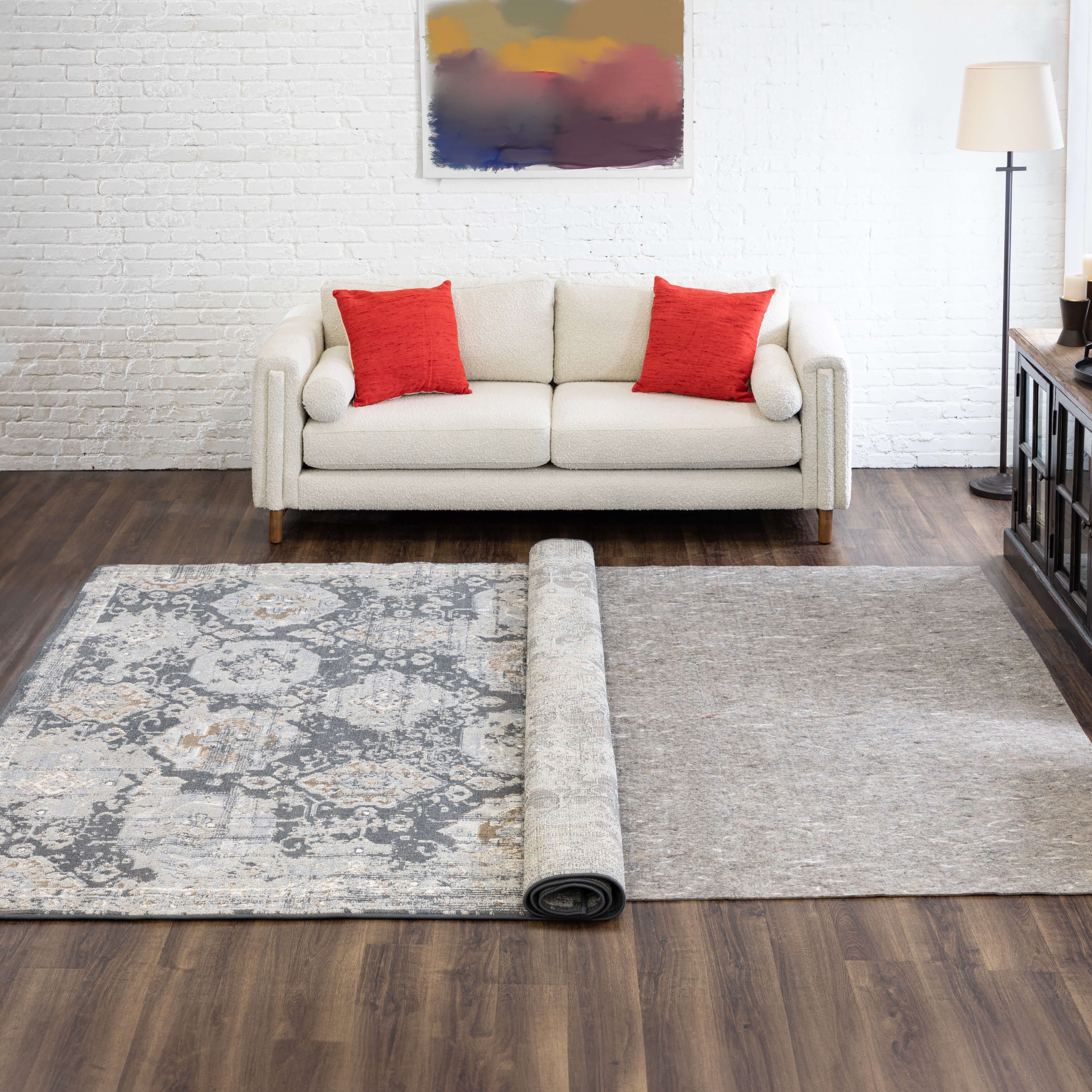 Mohawk Home Non Slip Rug Pad 1 4 Inch Thick Felt Cushion Reversible Extra Grip Grey Bed Bath Beyond 5721573