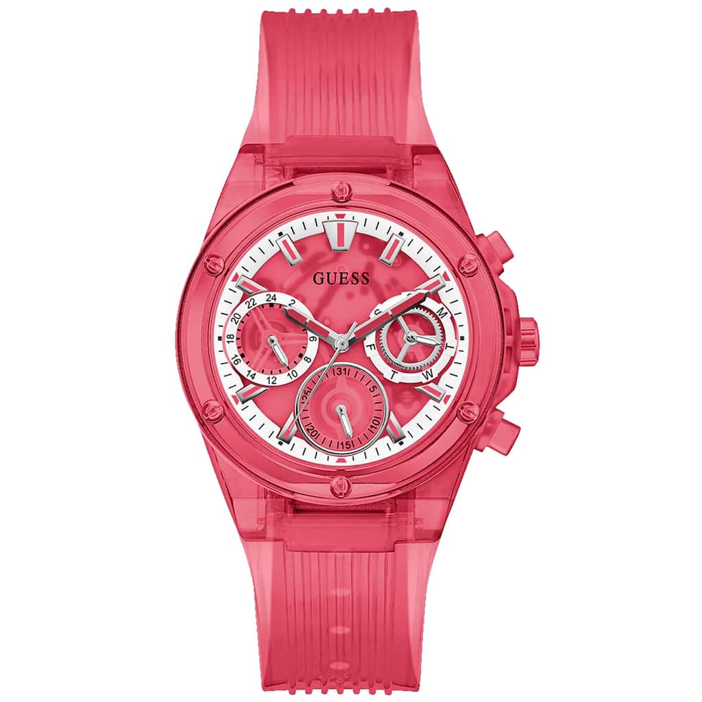 Guess Women's Red Multi-function Red Dial Watch - GW0438L4 - One Size