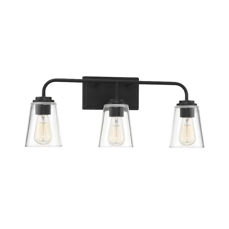 Meridian M80044 3 Light 24" Wide Bathroom Vanity Light with Tapered