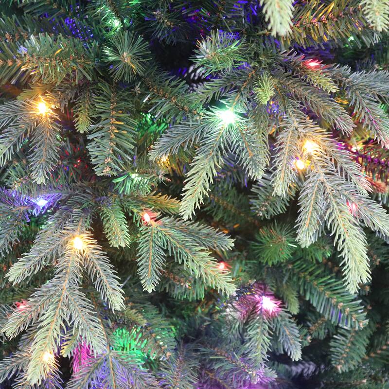 Puleo International Pre-Lit 7.5' Rutland Spruce Artificial Christmas Tree