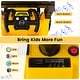 preview thumbnail 6 of 4, 12V Kids Ride On Construction Tractor with Electric Adjustable Bucket-Yellow - 48" x 22" x 25"