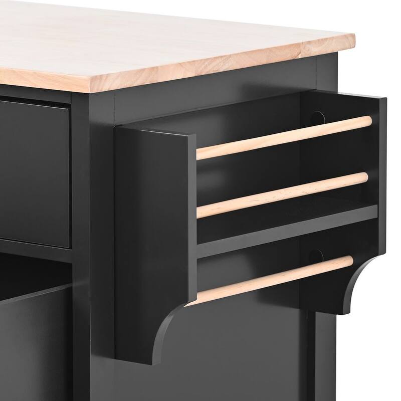 Store Kitchen Cart with Wheels and 8 Drawers