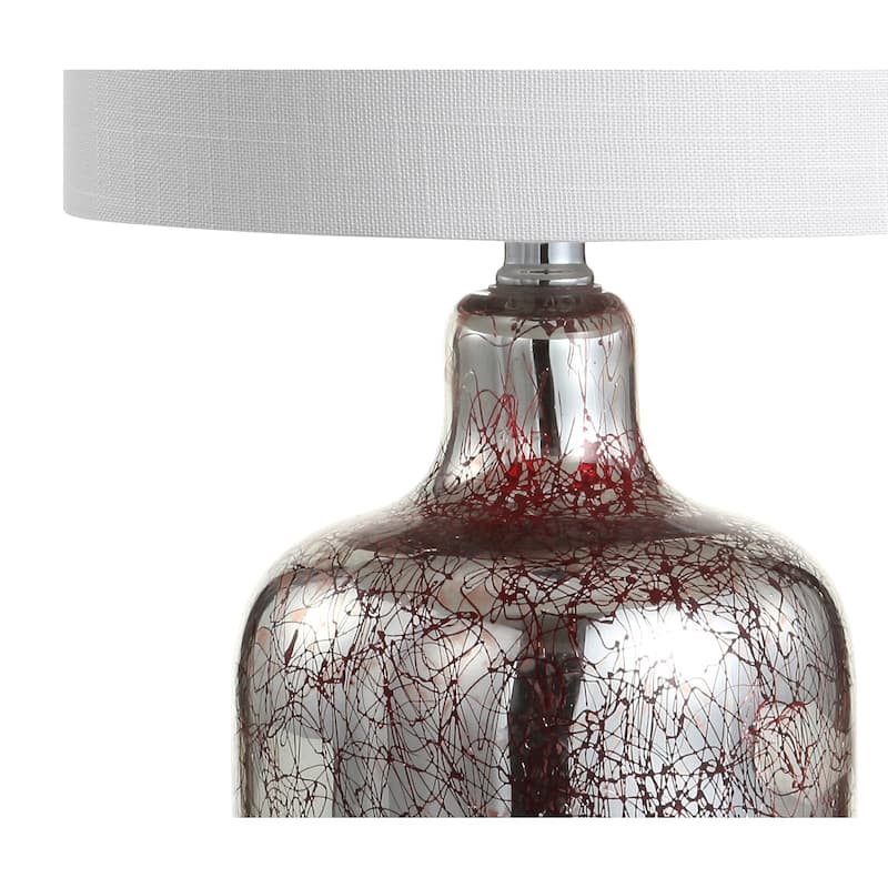 Owen 19" Glass Bell LED Table Lamp, Gold by JONATHAN Y