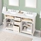 preview thumbnail 8 of 18, Martha Stewart Canaan 60 in. DoubleSink Bathroom Vanity in PicketFence