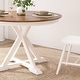 preview thumbnail 11 of 12, Bush Furniture West End 45W Round Trestle Dining Table