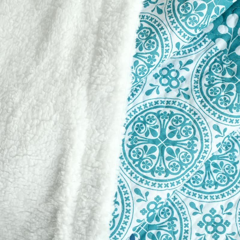 The Curated Nomad Presidio Bohemian Stripe Sherpa Throw