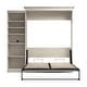 preview thumbnail 18 of 22, Versatile Queen Murphy Bed with Closet Organizer (92W) by Bestar