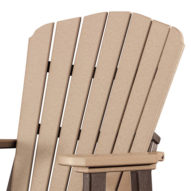 OS Home & Office Fan Back Balcony Glider Cedar, Tudor Brown