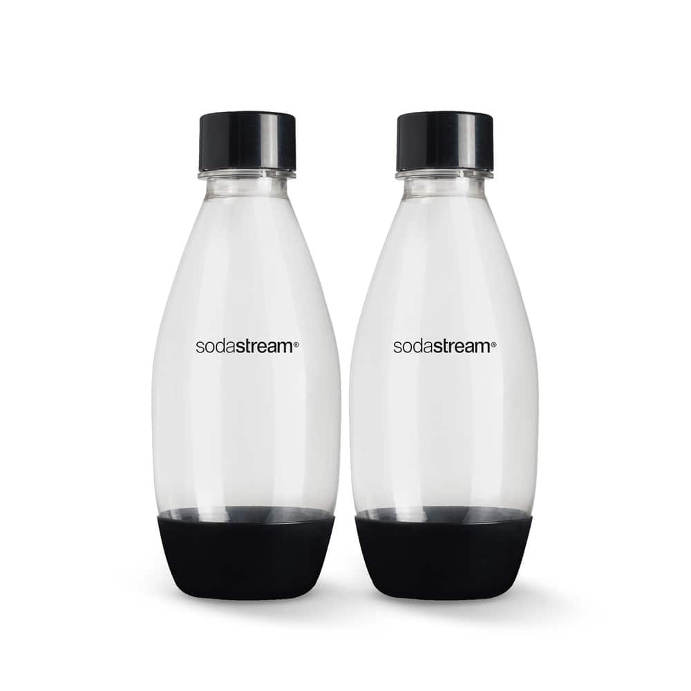 SodaStream® Black 1/2 Liter Bottle Twinpack - DISHWASHER SAFE
