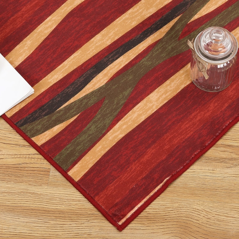 Garvee Modern Abstract Area Rug Colorful Throw Carpet