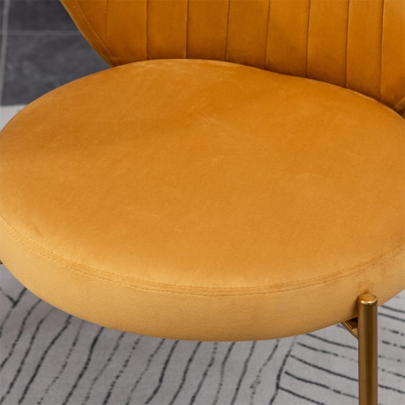 Contemporary Velvet Upholstery Dining Chair