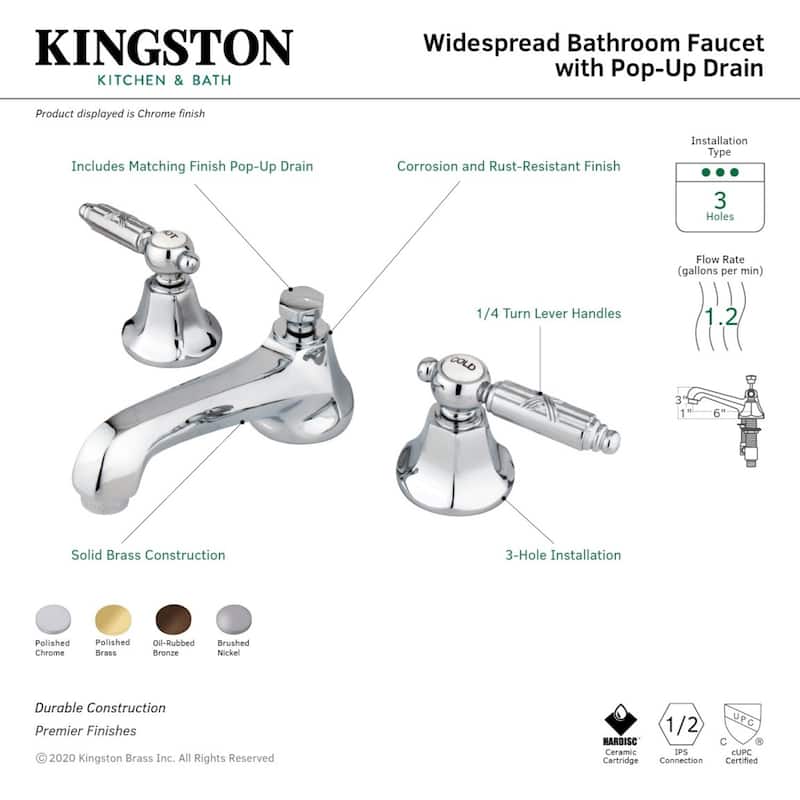 Georgian 8 in. Widespread Bathroom Faucet