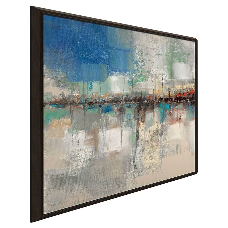 "Shoreline Reflection I" by Ruane Manning Print on Floating Canvas