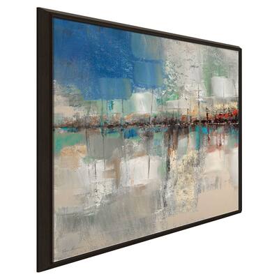 "Shoreline Reflection I" by Ruane Manning Print on Floating Canvas