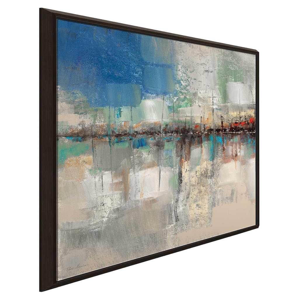 "Shoreline Reflection I" by Ruane Manning Print on Floating Canvas