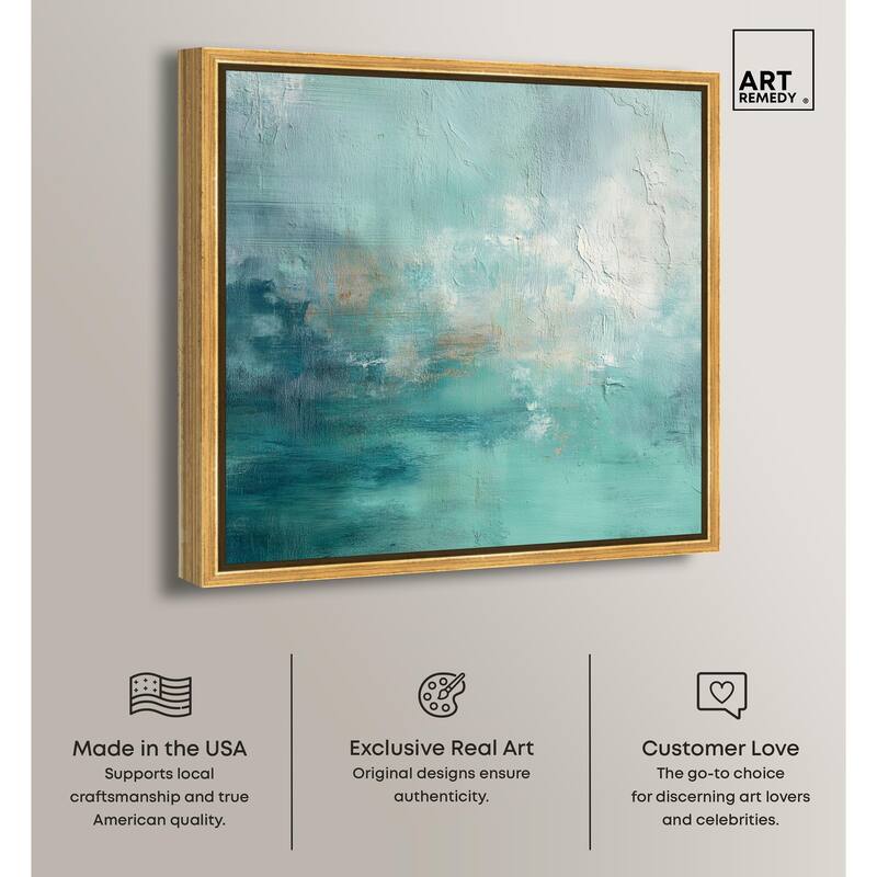 Green Blue I Canvas by Art Remedy