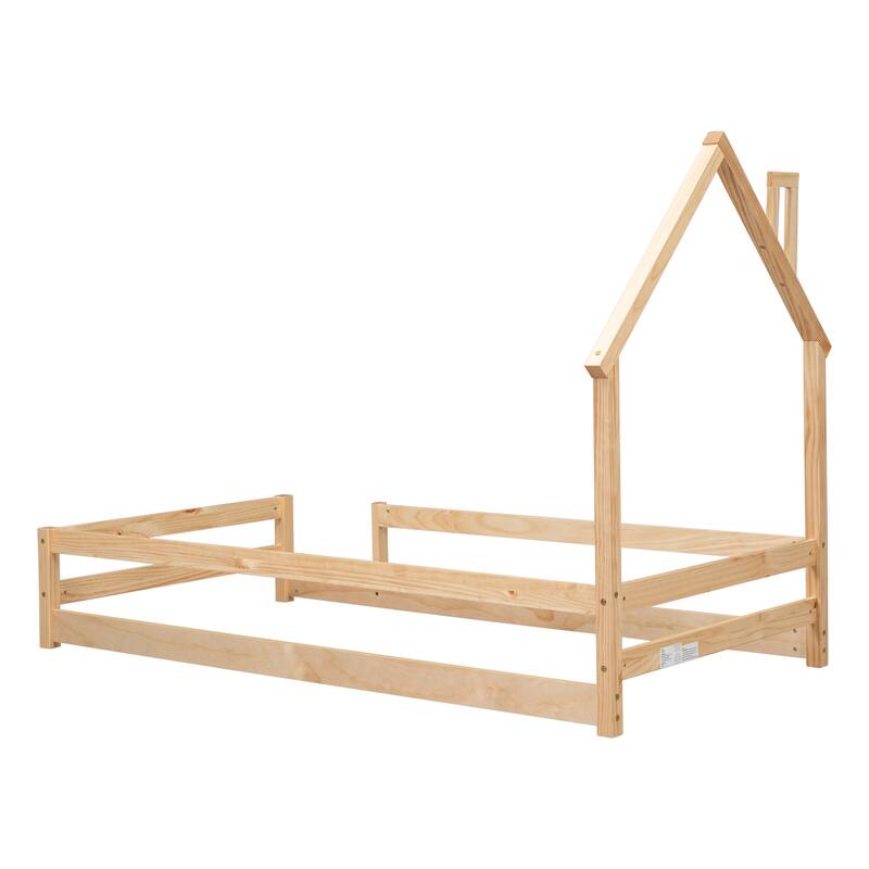 Twin Size Wood bed with Fences