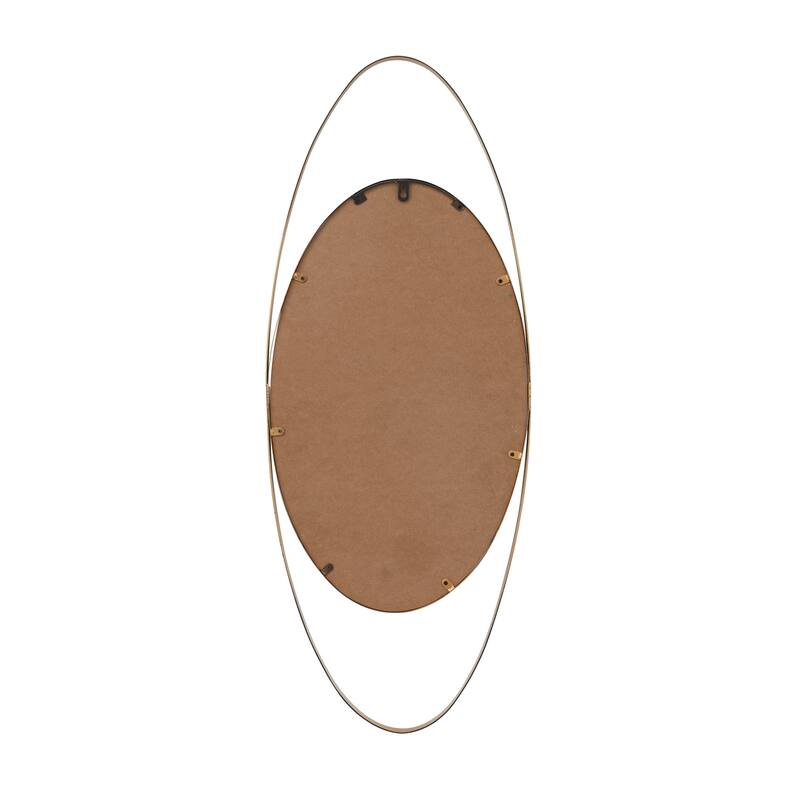 CosmoLiving by Cosmopolitan Metal Oval Wall Mirror - Black or Gold