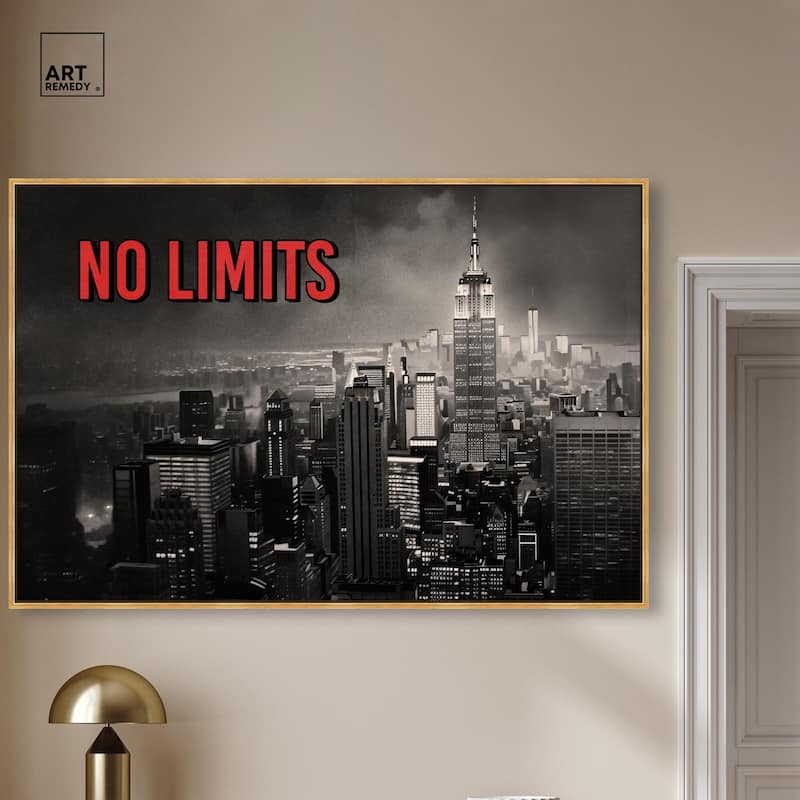 No Limits City Canvas by Art Remedy