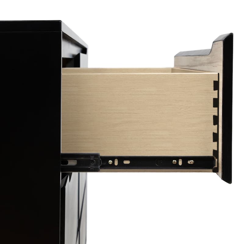 Fopp Mid-Century Modern 2-piece 6-Drawer Dresser and Mirror Set by Furniture of America