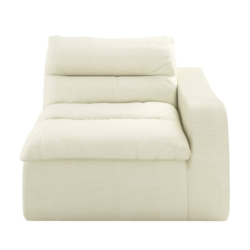 Lazy floor sofa, modern floor lounge chair with right arm, comfortable beanbag sofa, suitable for living room bedroom office