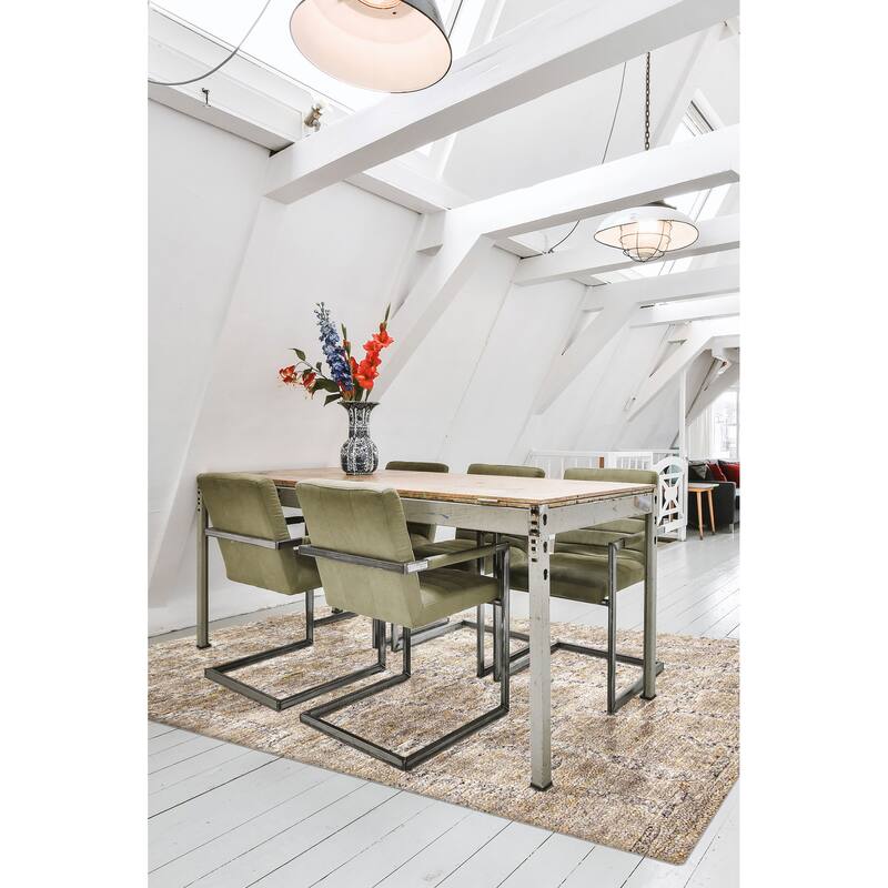 ECARPETGALLERY Hand-knotted Tangier Sage Wool Rug - 5'3 x 7'9