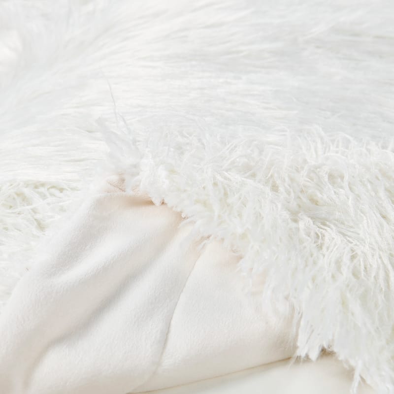 Karenne Shaggy Fauxfur Throw Blanket
